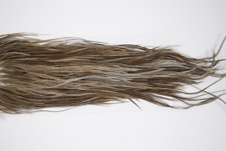 4793 Hebert Dry Fly Hackle Pro Grade Rooster Saddle Medium Grey Dun Ties Size 12-14