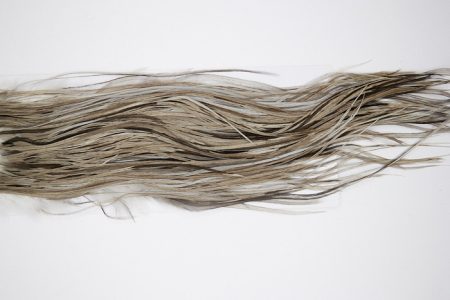 4794 Hebert Dry Fly Hackle Pro Grade Rooster Saddle Medium Grey Dun Ties Size 10-12