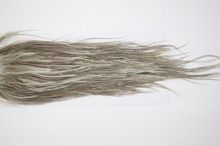 4795 Hebert Dry Fly Hackle Pro Grade Rooster Saddle Medium Grey Dun Ties Size 12-14