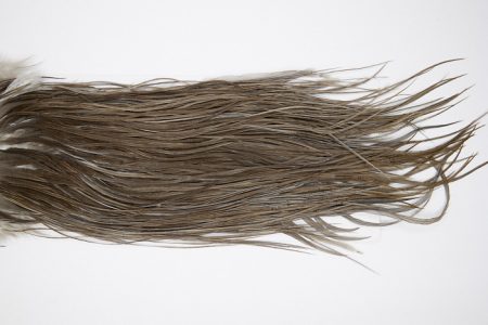 4804 Hebert Dry Fly Hackle Pro Grade Rooster Saddle Dark Grey Dun Ties Size 14-16