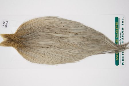 4816 Hebert Dry Fly Hackle Pro Grade Rooster Cape Light Grey Dun Ties Size 10-20