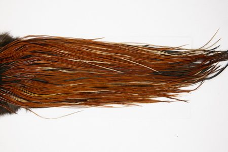 4828 Hebert Dry Fly Hackle Bronze Grade Rooster Saddle Furnace Ties Size 16-18