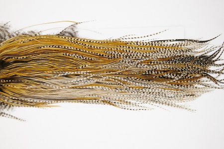 4835 Hebert Dry Fly Hackle Bronze Grade Rooster Saddle Grizzly Variant Ties Size 10-14