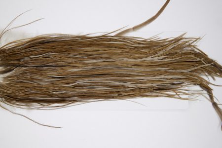 4840 Hebert Dry Fly Hackle Bronze Grade Rooster Saddle Medium Brown Dun Ties Size 14-16
