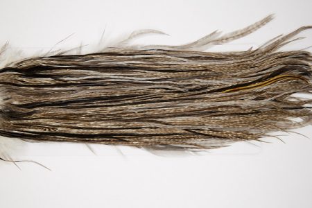4845 Hebert Dry Fly Hackle Bronze Grade Rooster Saddle Unique Variant Ties Size 10-14