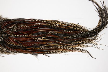 4846 Hebert Dry Fly Hackle Bronze Grade Rooster Saddle Unique Variant Ties Size 14-18