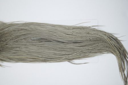 4861 Hebert Dry Fly Hackle Bronze Grade Rooster Saddle Light Grey Dun Ties Size 12-14