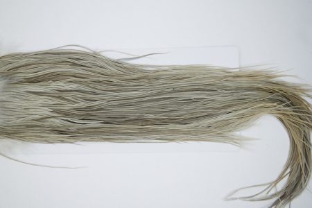 4863 Hebert Dry Fly Hackle Bronze Grade Rooster Saddle Light Grey Dun Ties Size 12-14