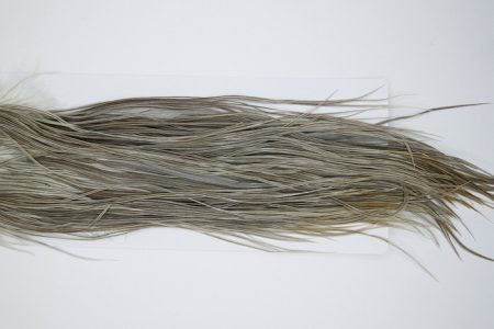 4864 Hebert Dry Fly Hackle Bronze Grade Rooster Saddle Light Grey Dun Ties Size 10-14