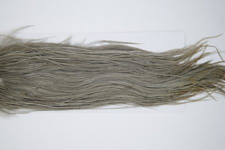 4866 Hebert Dry Fly Hackle Bronze Grade Rooster Saddle Light Grey Dun Ties Size 12-14