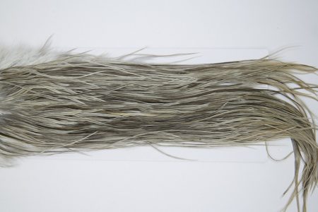 4867 Hebert Dry Fly Hackle Bronze Grade Rooster Saddle Light Grey Dun Ties Size 12-14