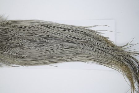 4870 Hebert Dry Fly Hackle Bronze Grade Rooster Saddle Light Grey Dun Ties Size 14-18