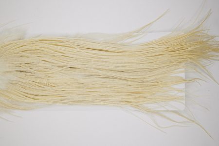 4875 Hebert Dry Fly Hackle Bronze Grade Rooster Saddle Cream Ties Size 14-16