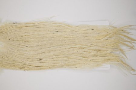 4877 Hebert Dry Fly Hackle Bronze Grade Rooster Saddle Cream Ties Size 10-14