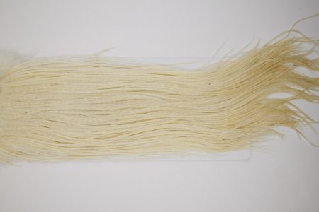 4896 Hebert Dry Fly Hackle Silver Grade Rooster Saddle Cream Ties Size 10-14