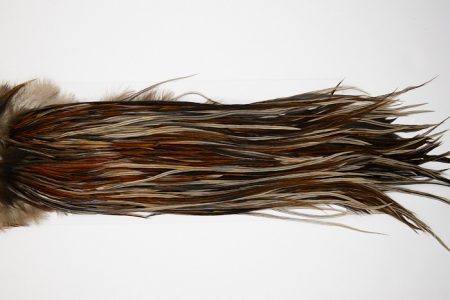 4902 Hebert Dry Fly Hackle Silver Grade Rooster Saddle Unique Variant Ties Size 10-12