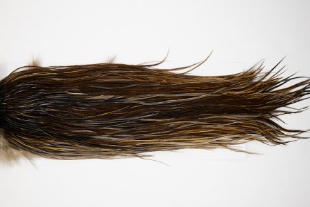 4903 Hebert Dry Fly Hackle Silver Grade Rooster Saddle Unique Variant Ties Size 12-14