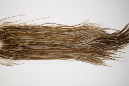 4919 Hebert Dry Fly Hackle Silver Grade Rooster Saddle Brown Grey Dun Ties Size 10-12