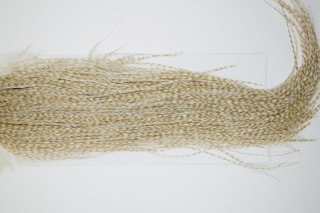 4924 Hebert Dry Fly Hackle Silver Grade Rooster Saddle Dun Grizzly Ties Size 12-18
