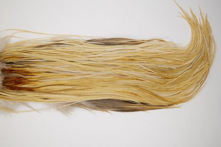 4936 Hebert Dry Fly Hackle Gold Grade Rooster Saddle Light Ginger Dun Ties Size 10-14