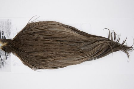 10107 Beaverkill Dry Fly Hackle Rooster Cape Dark Grey Dun Ties Size 8-20