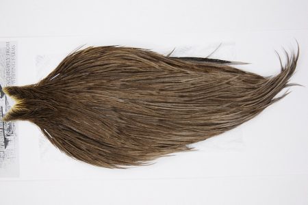 10108 Beaverkill Dry Fly Hackle Rooster Cape Dark Grey Dun Ties Size 8-22