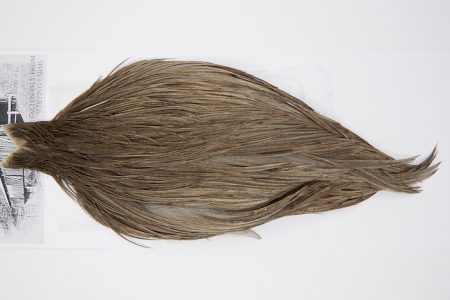 10109 Beaverkill Dry Fly Hackle Rooster Cape Dark Grey Dun Ties Size 8-20