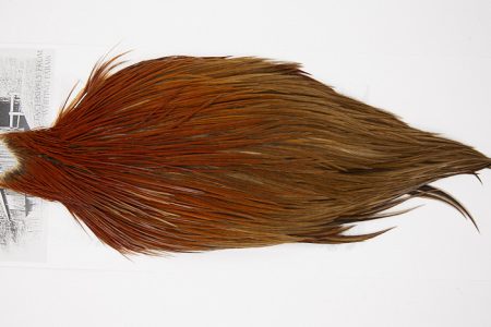 10140 Beaverkill Dry Fly Hackle Rooster Cape Rusty Dun Ties Size 10-20