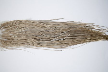 10153 Beaverkill Dry Fly Hackle Rooster Saddle Medium Grey Dun Ties Size 10-12