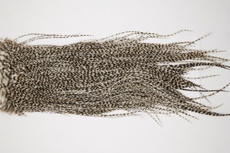 10185 Beaverkill Dry Fly Hackle Rooster Saddle Grizzly Ties Size 12-16