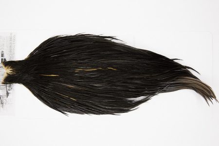 4966 Beaverkill Dry Fly Hackle Rooster Cape Black Ties Size 10-22