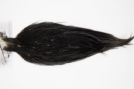 4973 Beaverkill Dry Fly Hackle Rooster Cape Black Ties Size 10-18