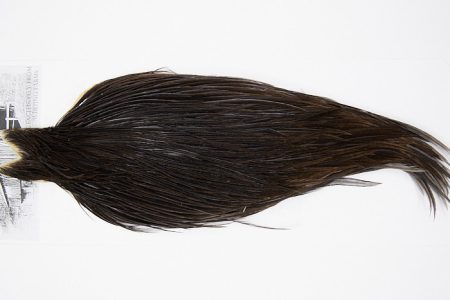 4989 Beaverkill Dry Fly Hackle Rooster Cape Dark Brown Dun Ties Size 6-18