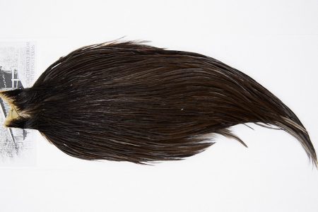 4995 Beaverkill Dry Fly Hackle Rooster Cape Dark Brown Dun Ties Size 10-18