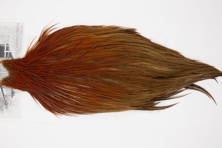 10140 Beaverkill Dry Fly Hackle Rooster Cape Rusty Dun Ties Size 10-20