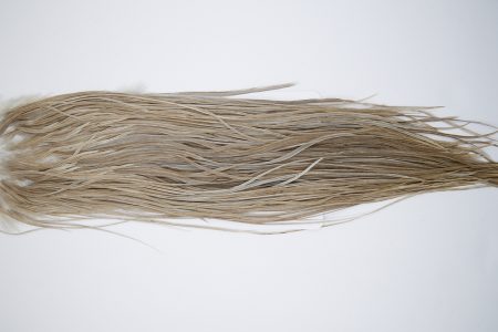 10153 Beaverkill Dry Fly Hackle Rooster Saddle Medium Grey Dun Ties Size 10-12