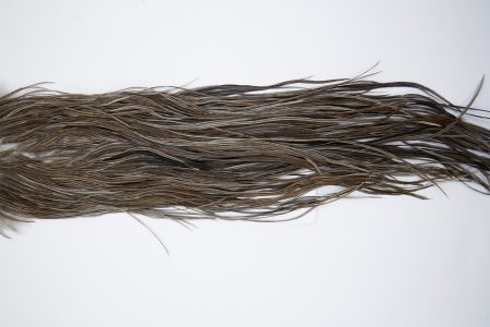 10163 Beaverkill Dry Fly Hackle Rooster Saddle Dark Grey Dun Ties Size 12-14