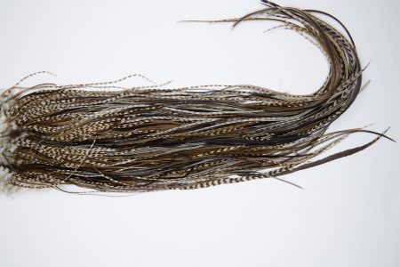 10172 Beaverkill Dry Fly Hackle Rooster Saddle Dun Grizzly Ties Size 12-16