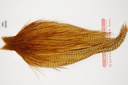10212 Whiting Dry Fly Hackle Pro Grade Rooster Cape Dark Barred Ginger Ties Size 10-22