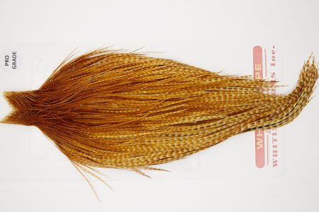 10212 Whiting Dry Fly Hackle Pro Grade Rooster Cape Dark Barred Ginger Ties Size 10-22