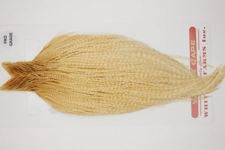 10227 Whiting Dry Fly Hackle Pro Grade Rooster Saddle Barred Medium Ginger Ties Size 10-20