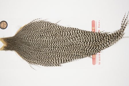 10231 Whiting Dry Fly Hackle Bronze Grade Rooster Cape Grizzly Ties Size 8-22