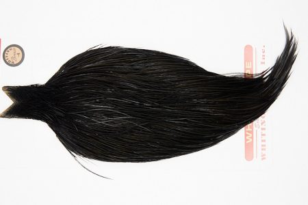10242 Whiting Dry Fly Hackle Bronze Grade Rooster Cape Black Ties Size 10-24