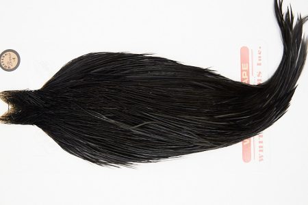 10243 Whiting Dry Fly Hackle Bronze Grade Rooster Cape Black Ties Size 10-20
