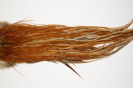 10286 Beaverkill Dry Fly Hackle Rooster Saddle Brown Ties Size 14-18
