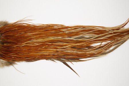 10286 Beaverkill Dry Fly Hackle Rooster Saddle Brown Ties Size 14-18