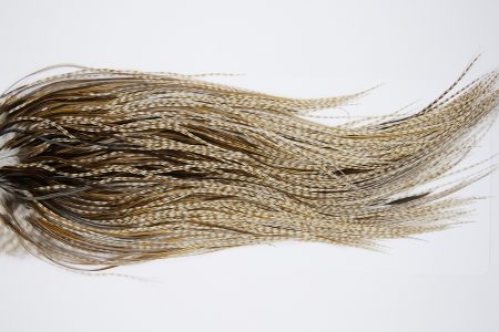 10290 Beaverkill Dry Fly Hackle Rooster Saddle Dun Grizzly Ties Size 16-18