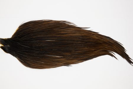 10307 JimsFlyCo Dry Fly Hackle Grade 2 Rooster Cape Brown Dun Ties Size 10-20