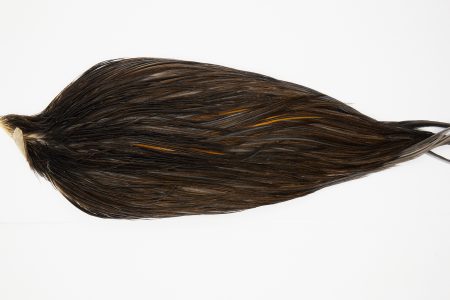 10310 JimsFlyCo Dry Fly Hackle Grade 2 Rooster Cape Brown Dun Ties Size 10-22