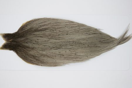 10347 JimsFlyCo Dry Fly Hackle Grade 2 Rooster Cape Medium Dun Ties Size 12-20